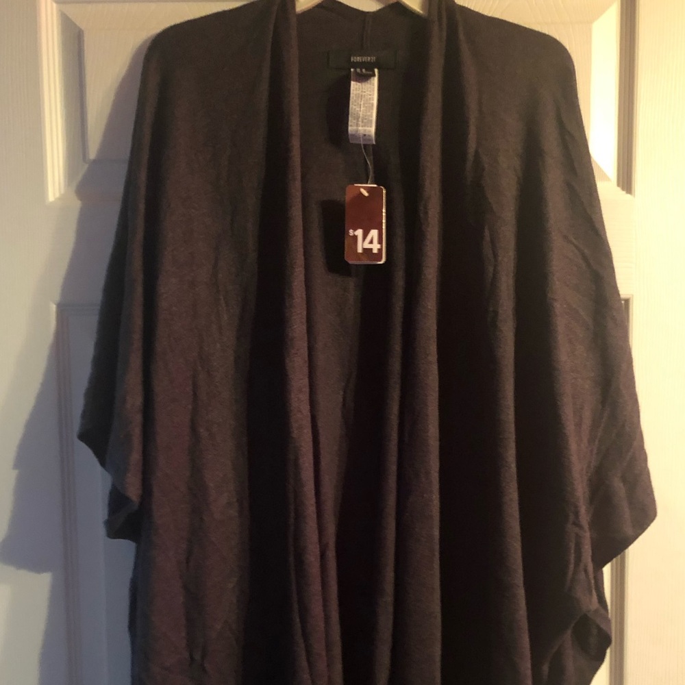 BNWT Forever21 Charcoal Long sweater cardigan